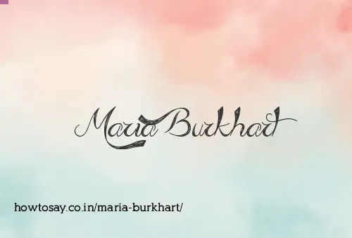 Maria Burkhart