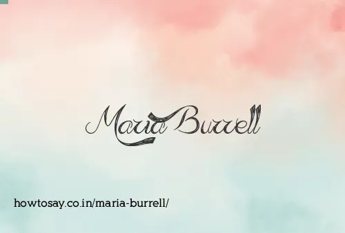 Maria Burrell