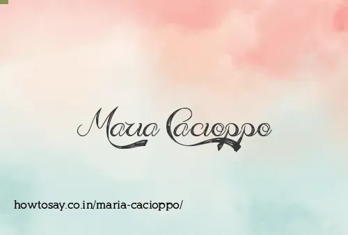Maria Cacioppo