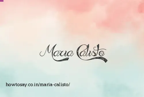 Maria Calisto