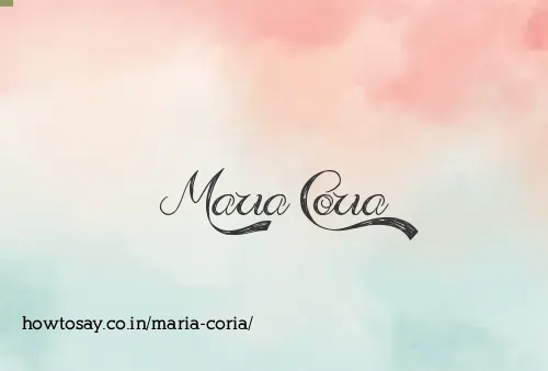 Maria Coria