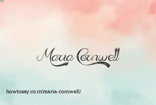Maria Cornwell