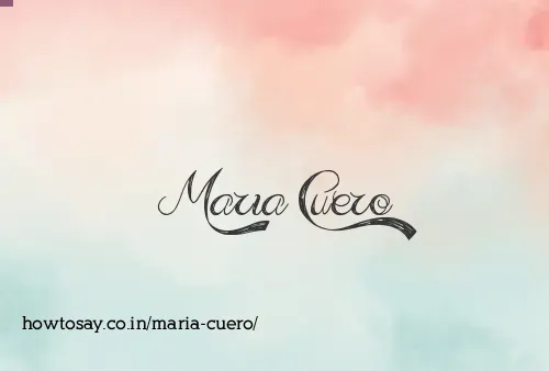 Maria Cuero