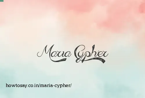 Maria Cypher