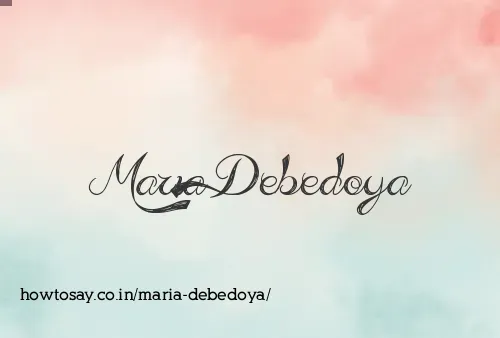 Maria Debedoya