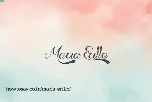 Maria Erillo