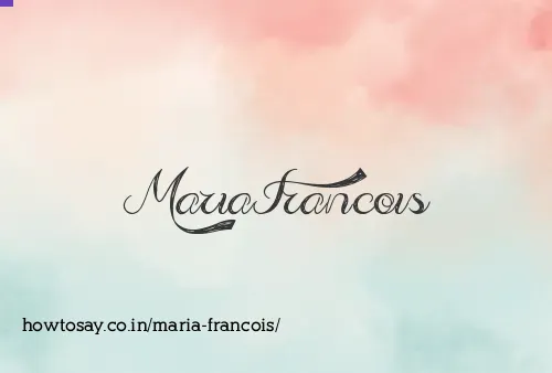Maria Francois