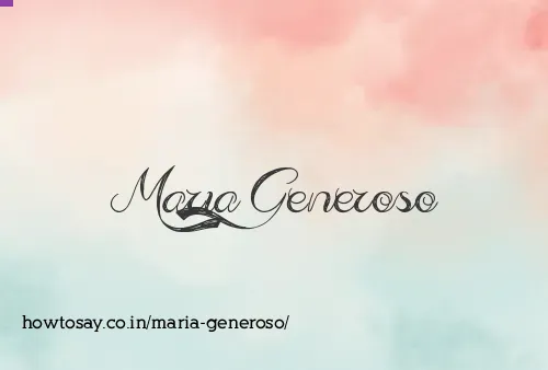 Maria Generoso