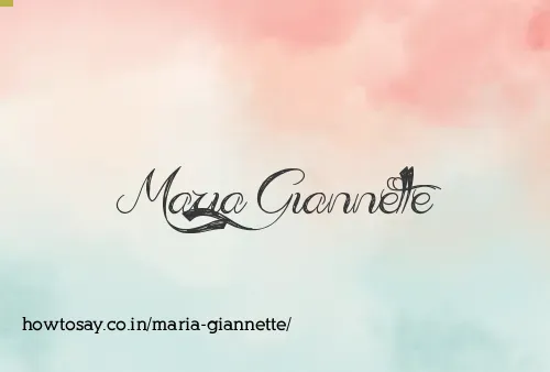 Maria Giannette