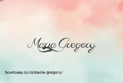 Maria Gregory