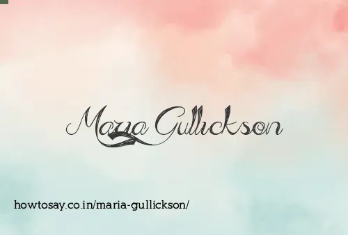 Maria Gullickson