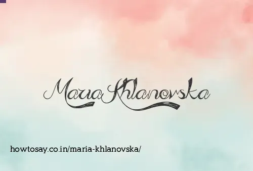 Maria Khlanovska