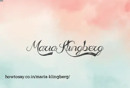Maria Klingberg