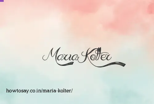 Maria Kolter