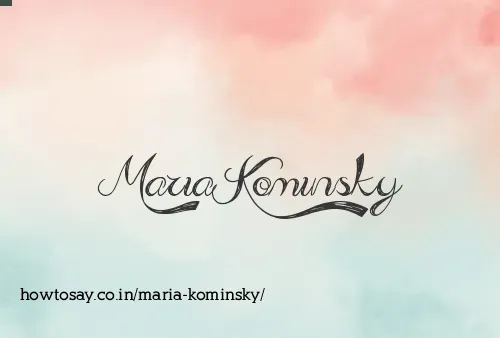 Maria Kominsky