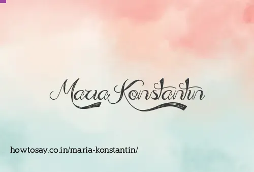 Maria Konstantin