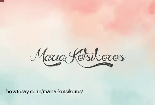 Maria Kotsikoros