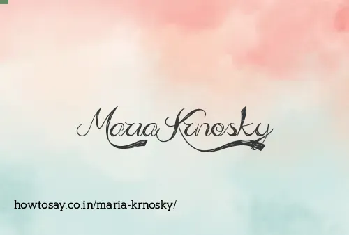Maria Krnosky