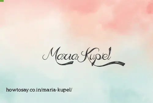 Maria Kupel