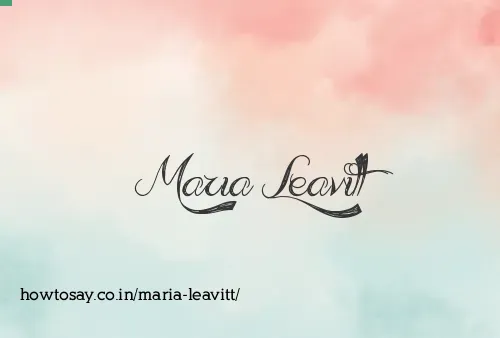 Maria Leavitt