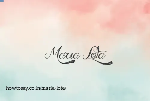 Maria Lota