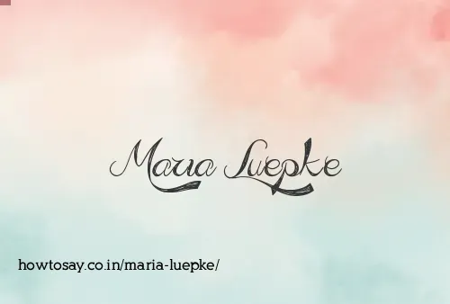 Maria Luepke