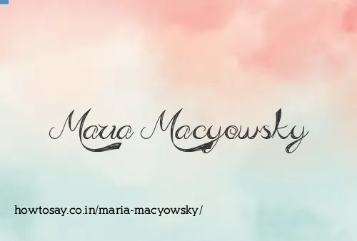 Maria Macyowsky