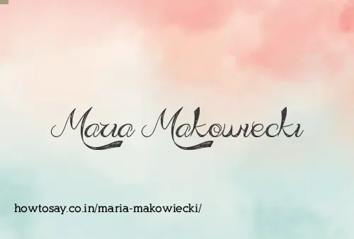 Maria Makowiecki