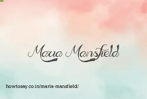 Maria Mansfield