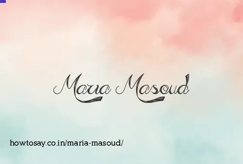Maria Masoud