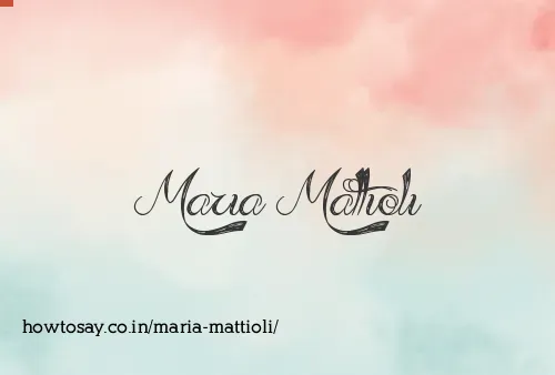 Maria Mattioli