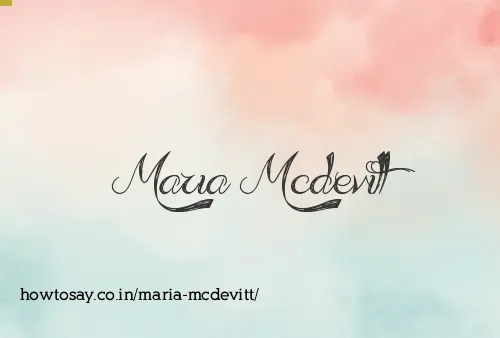 Maria Mcdevitt