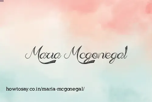 Maria Mcgonegal