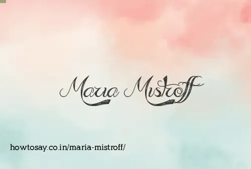 Maria Mistroff
