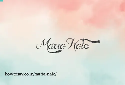 Maria Nalo