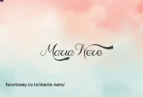 Maria Nero