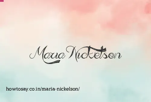 Maria Nickelson