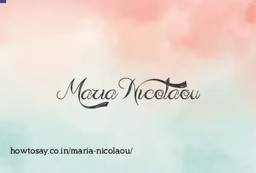 Maria Nicolaou