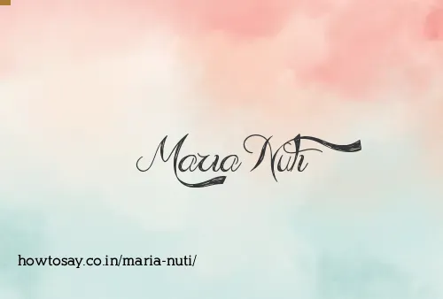Maria Nuti
