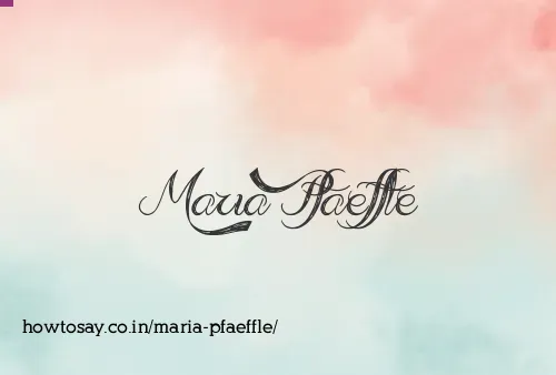 Maria Pfaeffle