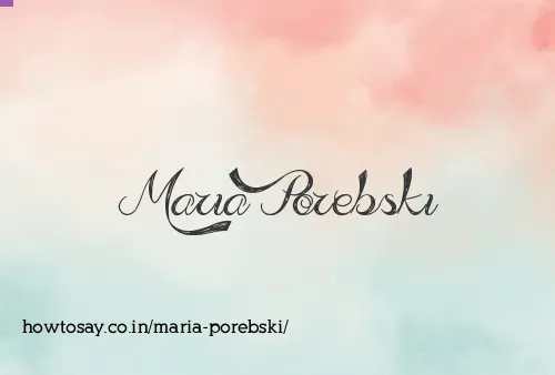 Maria Porebski