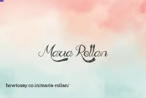 Maria Rollan