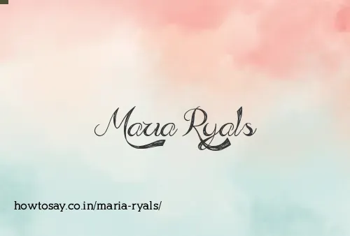 Maria Ryals