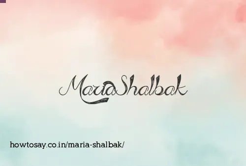 Maria Shalbak