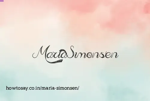 Maria Simonsen