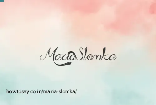 Maria Slomka
