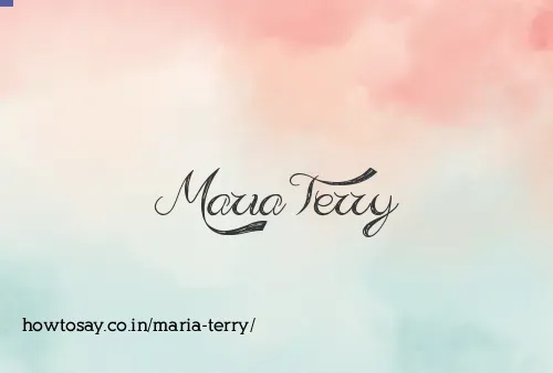 Maria Terry