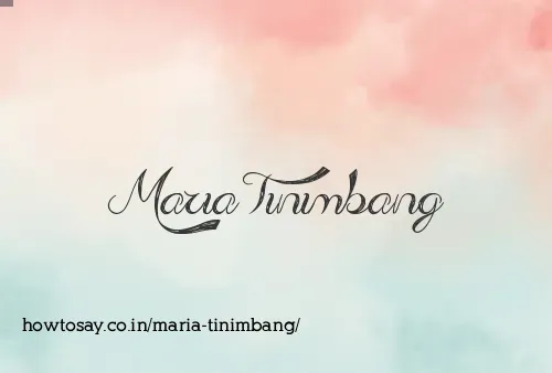 Maria Tinimbang