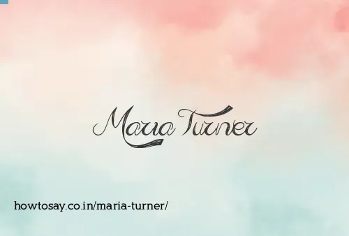 Maria Turner