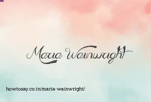 Maria Wainwright